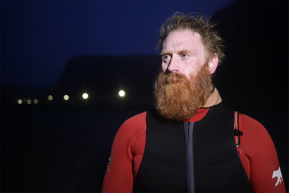 Al Mennie at Downhill Hill Strand beach, near Coleraine. Photograph: Chris Maddaloni