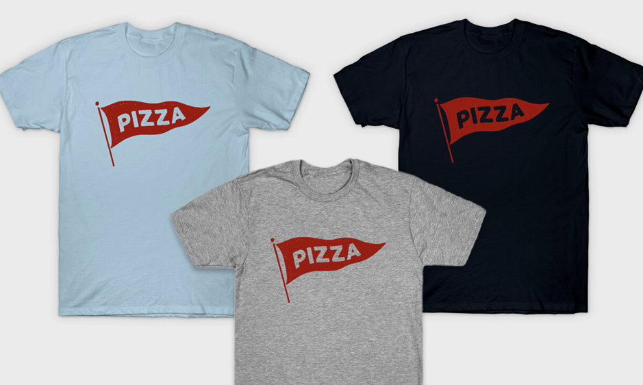 Header pizza shirts