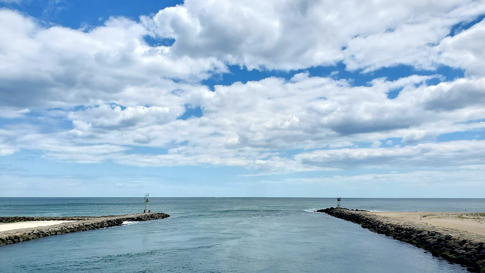 Blue sky over Belmar NJ